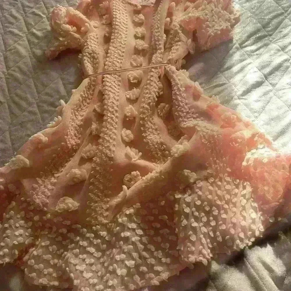 Macaron gorgeous Pom Pom  dress